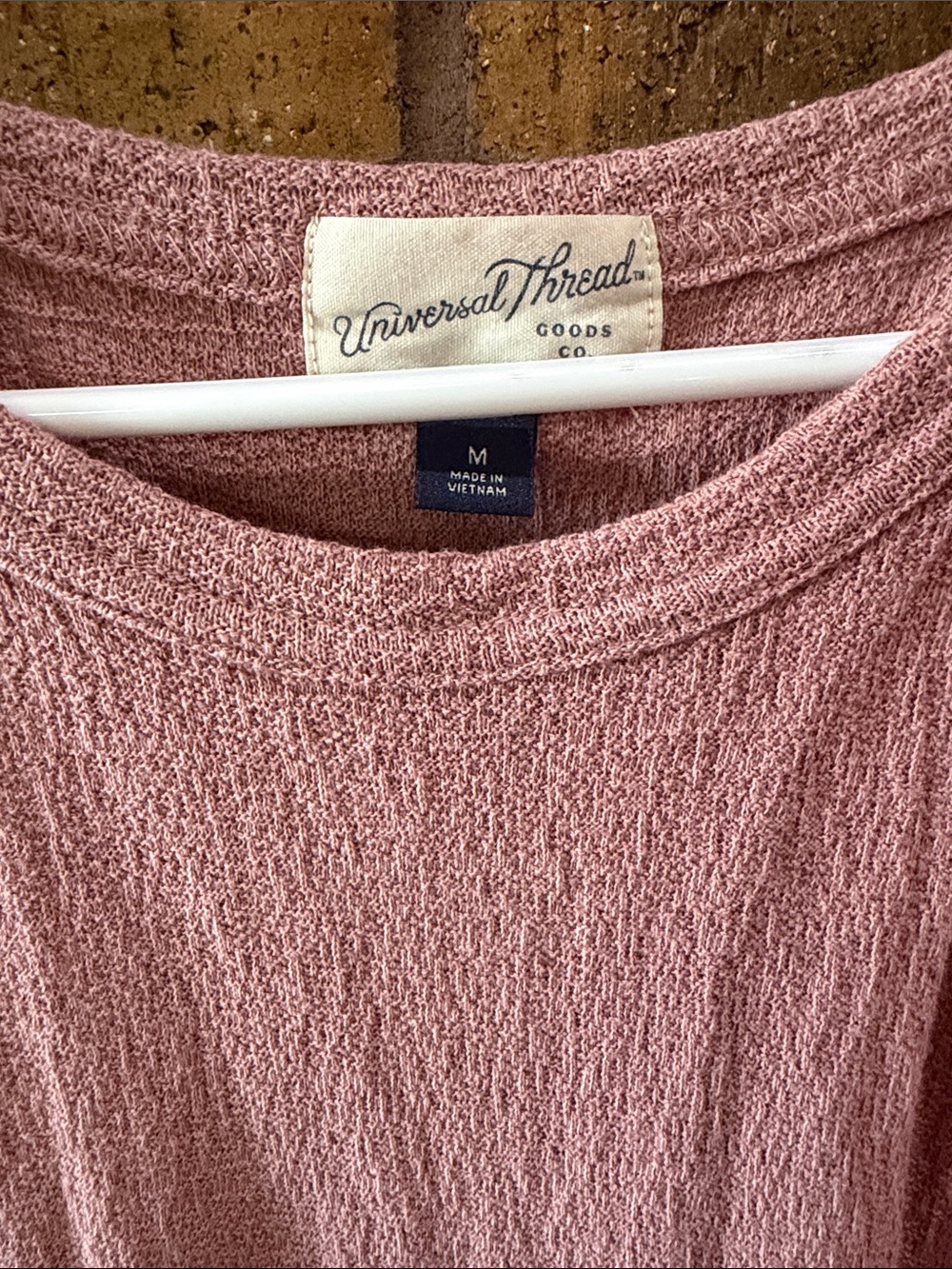 Universal Thread Dusty Rose Ribbed High-Neck Tank - Picture 2 of 4